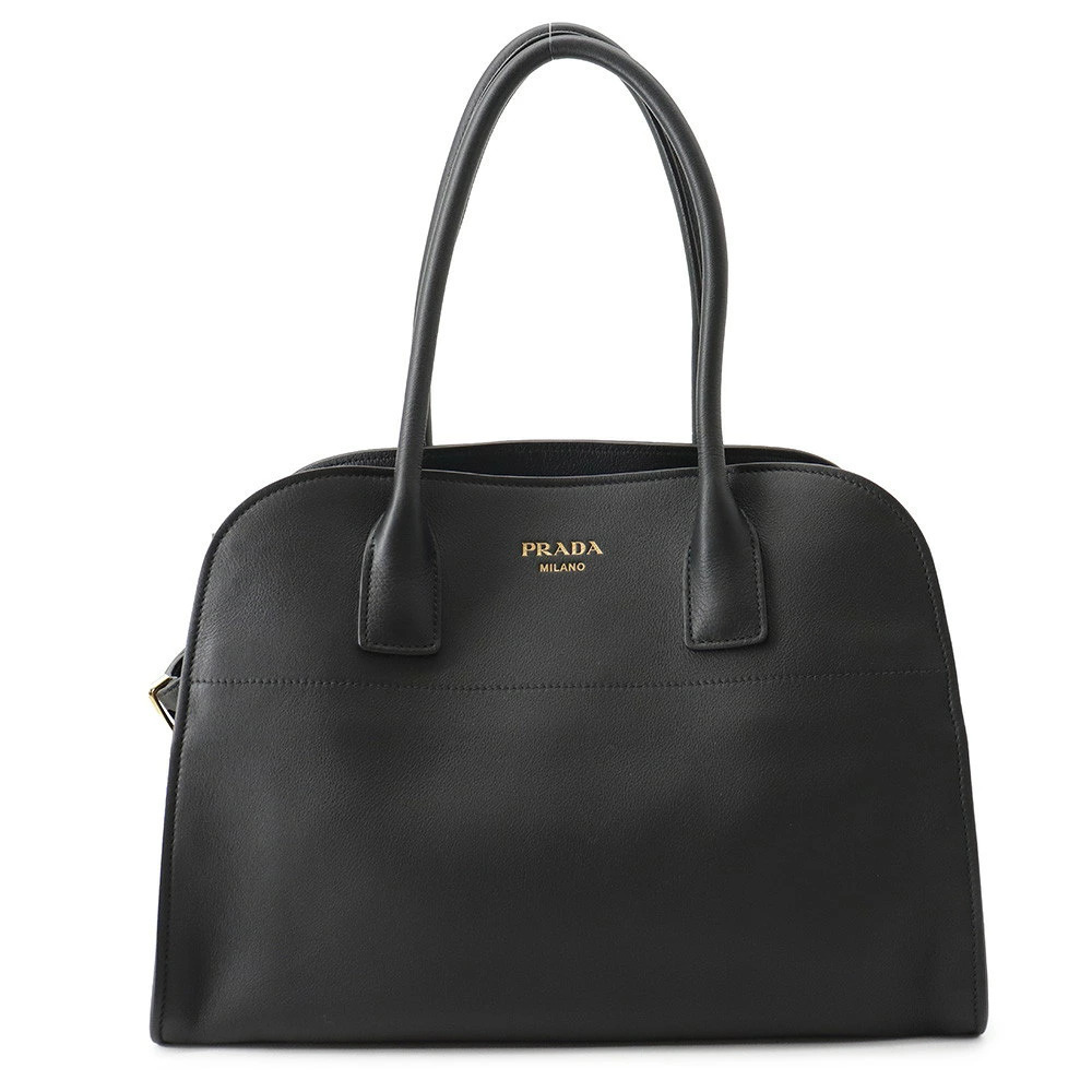 Prada Galleria Saffiano Leather 2Way Tote Bag Black